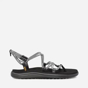 Teva Voya Infinity Stripe Σανδαλια Γυναικεια - μαυρα/ασπρα